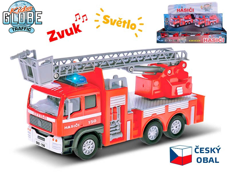 Kids Globe Hasiči CZ 14cm kov