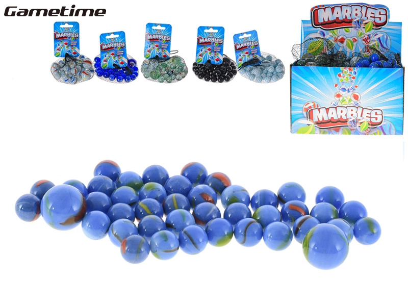 Skleněné kuličky Gametime – sada 42 ks v síťce
