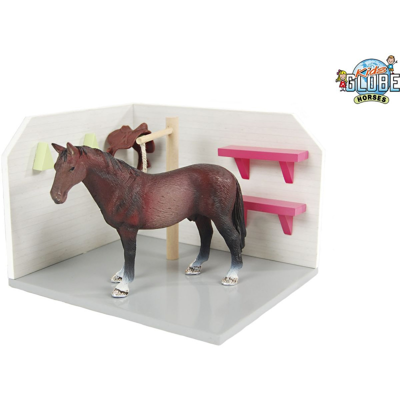 Kids Globe Dřevěný mycí box pro koně 1:24