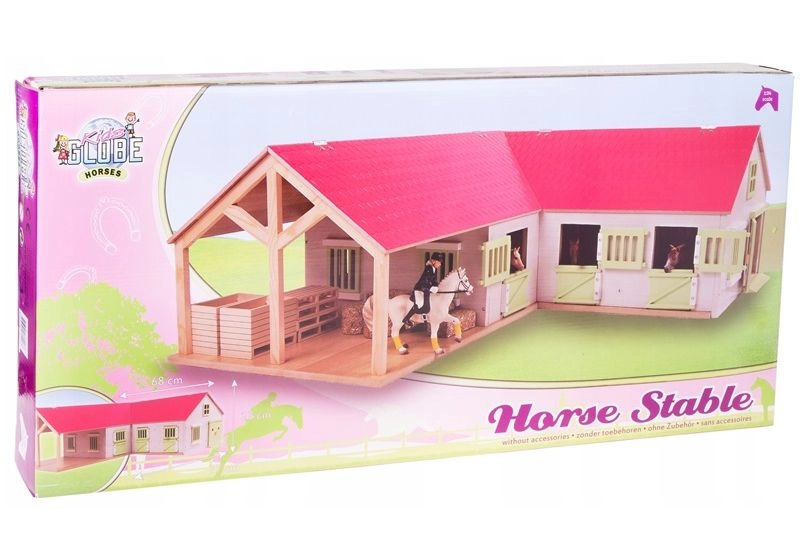 Kids Globe hospodářská budova – stáje pro koně 1:24