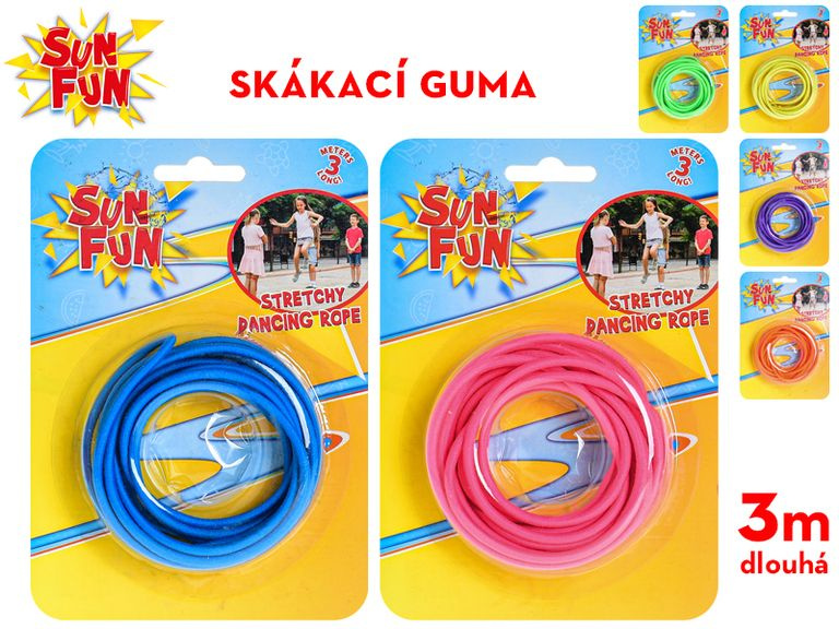 Sun Fun guma na skákání 300 cm, mix barev