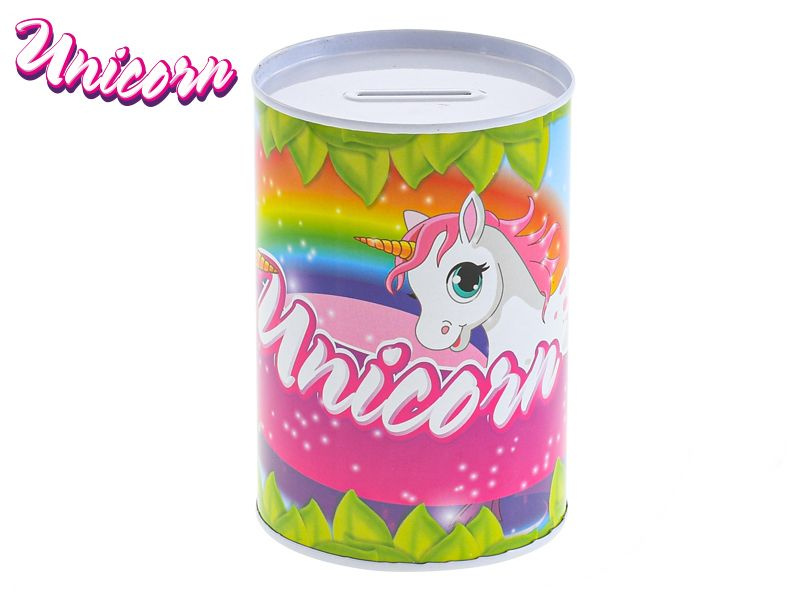 Mikro Unicorn pokladnička jednorožec 8x12cm kov