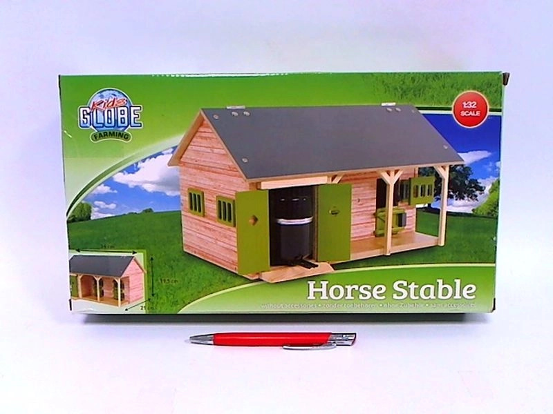 Dřevěná stáj se dvěma boxy 1:32