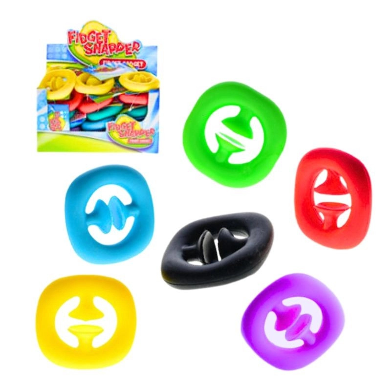 Fidget snapper antistresová hračka – 6 barev
