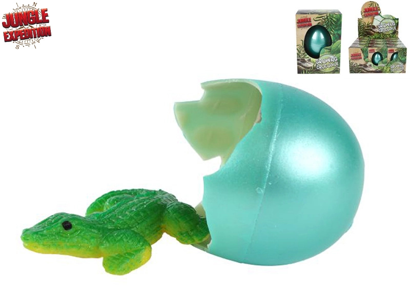 Jungle Expedition líhnoucí a rostoucí krokodýl – vejce do vody