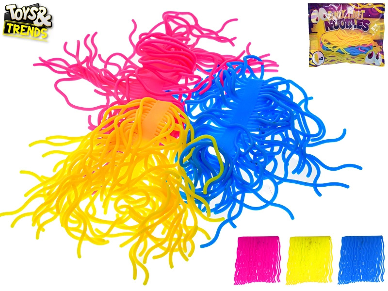 Strečové antistresové nudle Toys&Trends – sada 3 ks