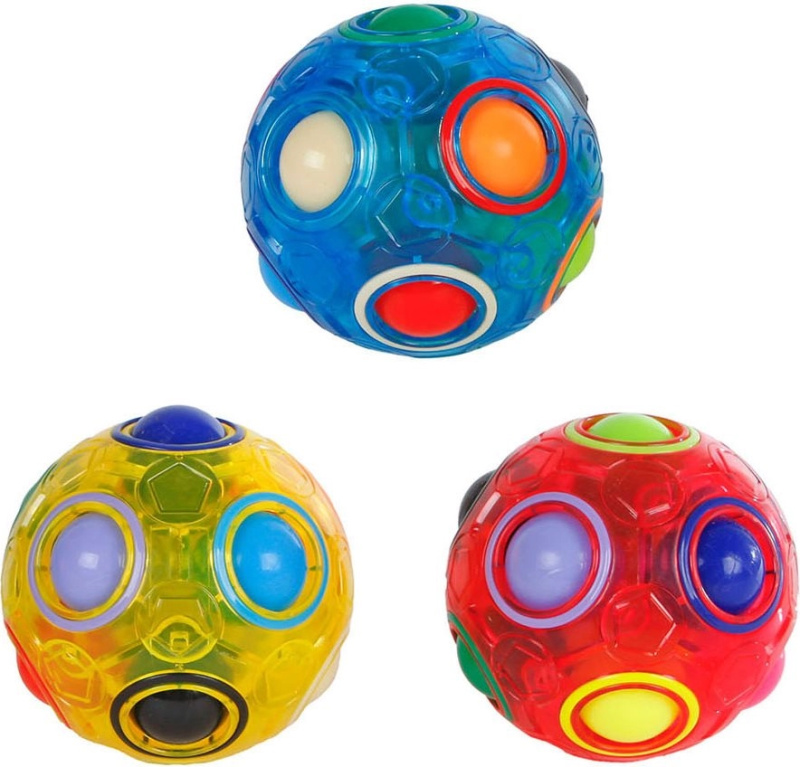 Hlavolam Magic Ball – 3D koule s barevnými kuličkami