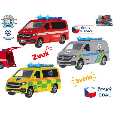 Kids Globe Traffic VW záchranné složky CZ 13,5cm kov