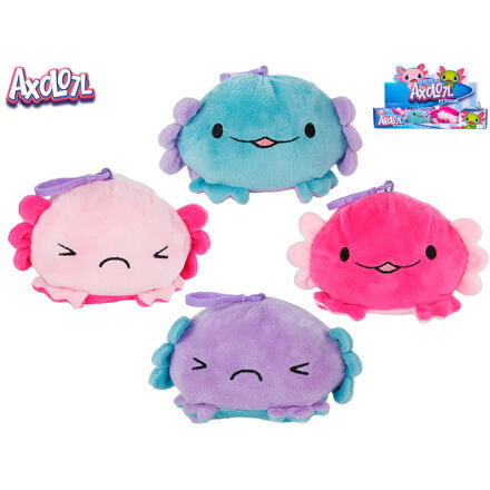 Mikro Axolotl plyšový 10cm oboustranný/klíčenka, více druhů