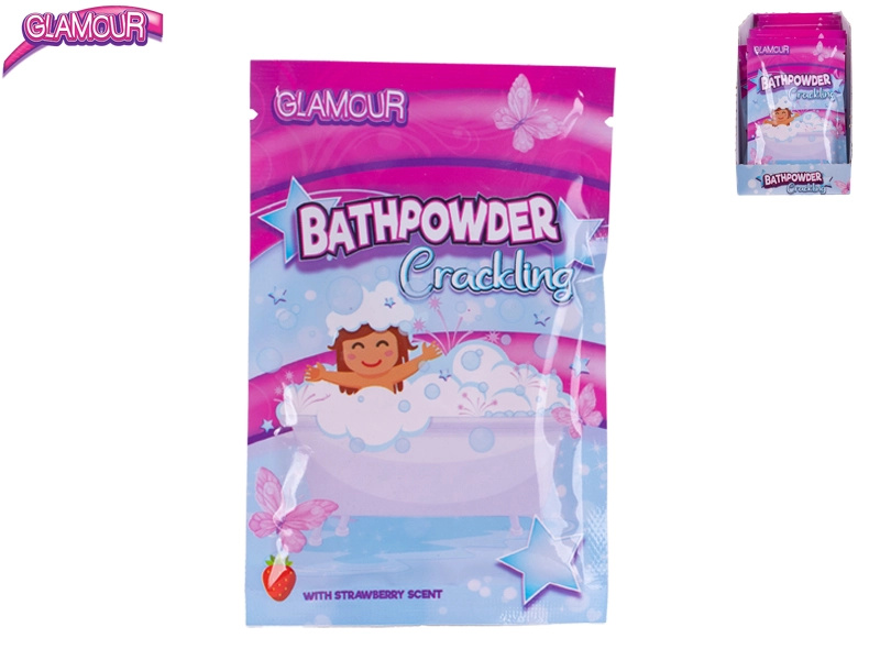 Praskající koupelová sůl s vůní jahod