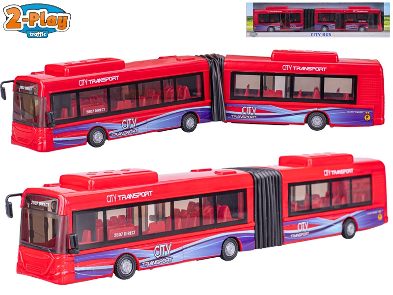 Mikro 2-Play Traffic autobus 39cm volný chod
