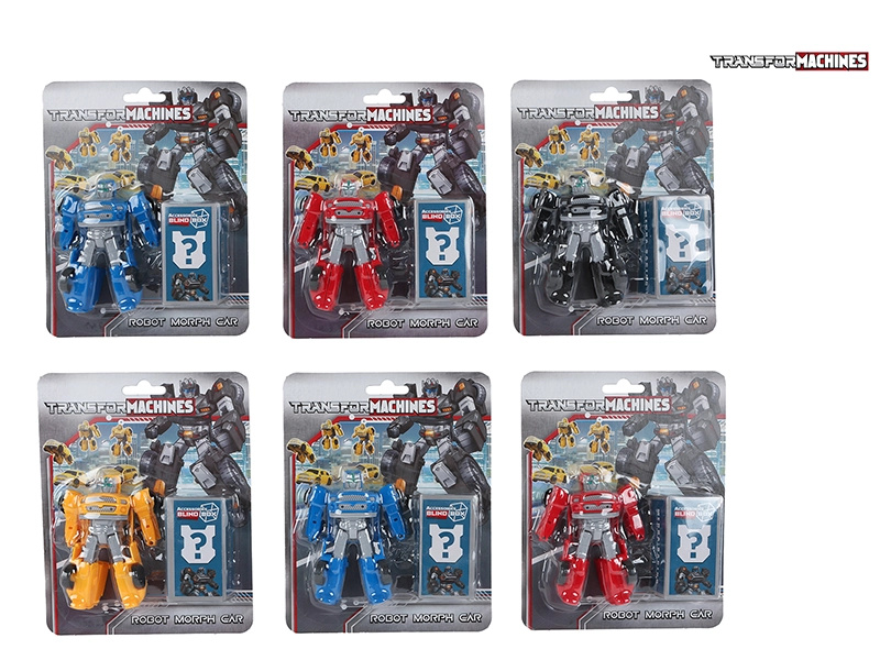 Transformující robot-auto 9,5 cm s doplňky