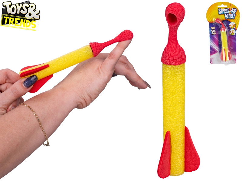 Vystřelovací raketa 15 cm pro děti TOYS & TRENDS