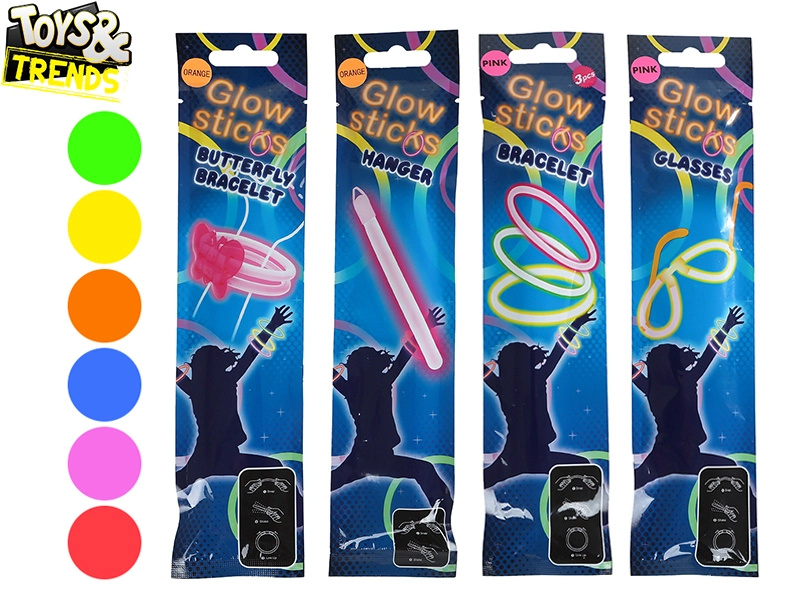 Svítící tyčinky a doplňky Toys&Trends pro párty