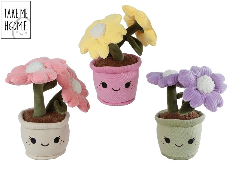 Mikro Take Me Home rostliny pokojové plyšové 22cm 3barvy