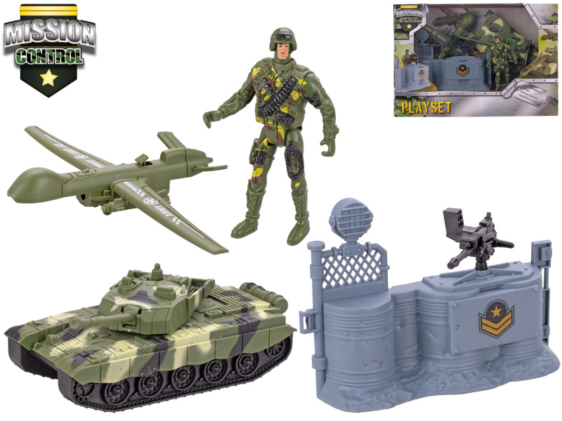 Mission Control tank s doplňky 18,5 cm – herní sada