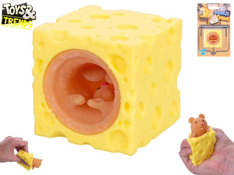 Sýr strečový s vyskakující myší