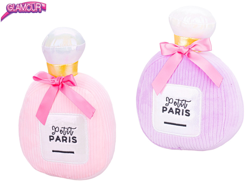 Plyšová hračka Glamour ve tvaru parfémové lahvičky 24 cm