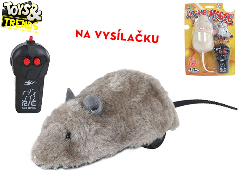 Toys&Trends RC plyšová myš 2,4 GHz – zábavná hračka na dálkové ovládání