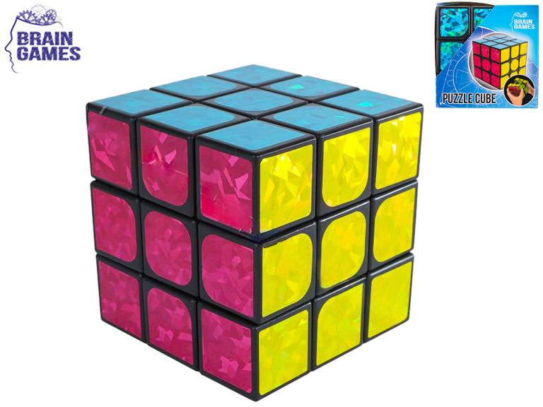 Hlavolamová kostka 3x3 Brain Games 10 cm