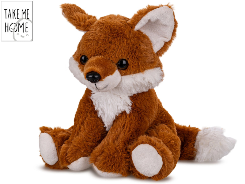Plyšová liška Take Me Home 28 cm – sedící