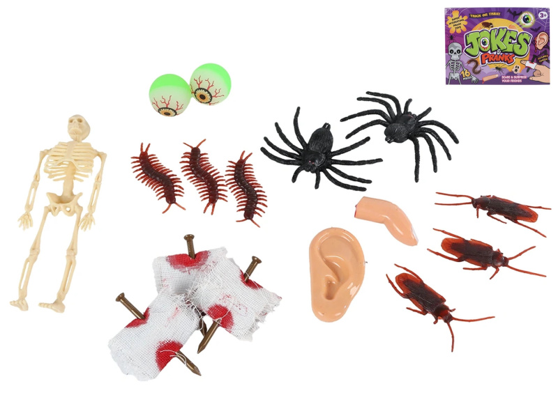 Sada žertovných rekvizit 16 ks pro večírky a dětské párty