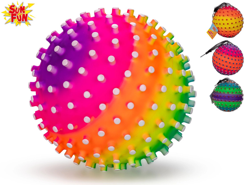 Sun Fun míč 21 cm – barevný plastový míč do zahrady, parku i k bazénu