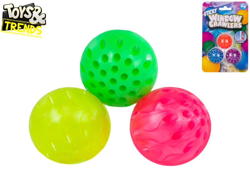 Lepicí antistresové míčky Toys&Trends 4 cm, sada 3 ks