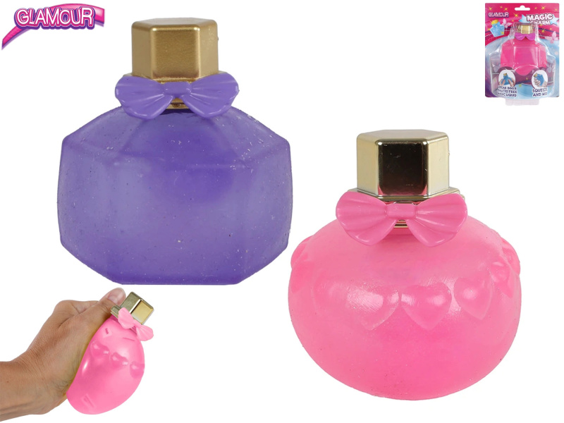 Glamour natahovací míček ve tvaru parfémové lahvičky 8 cm