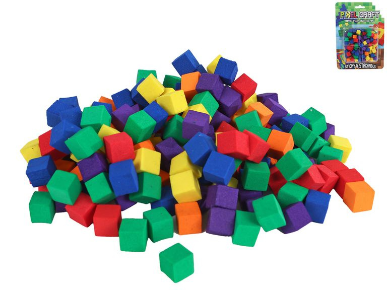 Samolepicí stavební kostky 150 ks