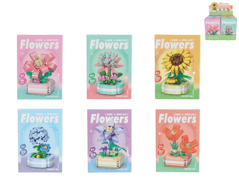 Stavebnice Mini KOCO květina v květináči