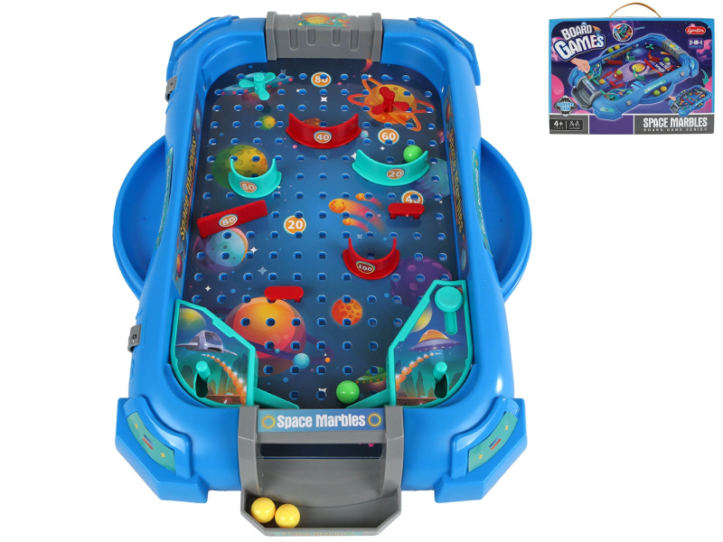 Stolní pinball Vesmír – cestovní mechanická hra pro děti i dospělé