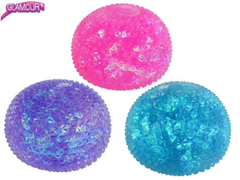 Glamour krystalický strečový antistresový míček Sugar 10 cm (6 ks)