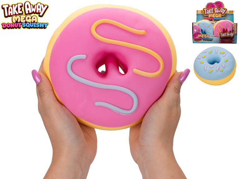 Miki fun mega squeeze strečový jumbo donut 16 cm (2 barvy)