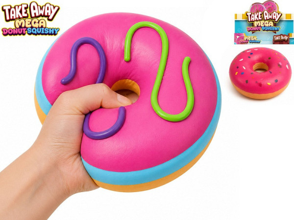Miki fun mega squeeze strečový jumbo donut 16 cm (2 barvy)