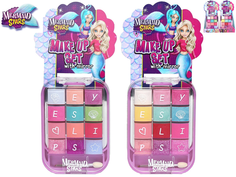 Dětská make-up paletka se zrcátkem Mermaid Stars