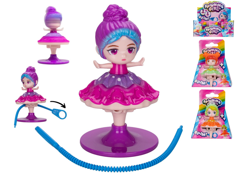 Otáčející se a tančící figurka princezny 8 cm
