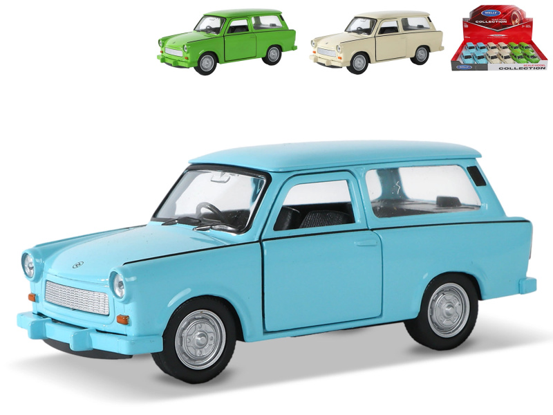 Kovové autíčko Trabant 601 Universal se zpětným chodem 12 cm Welly