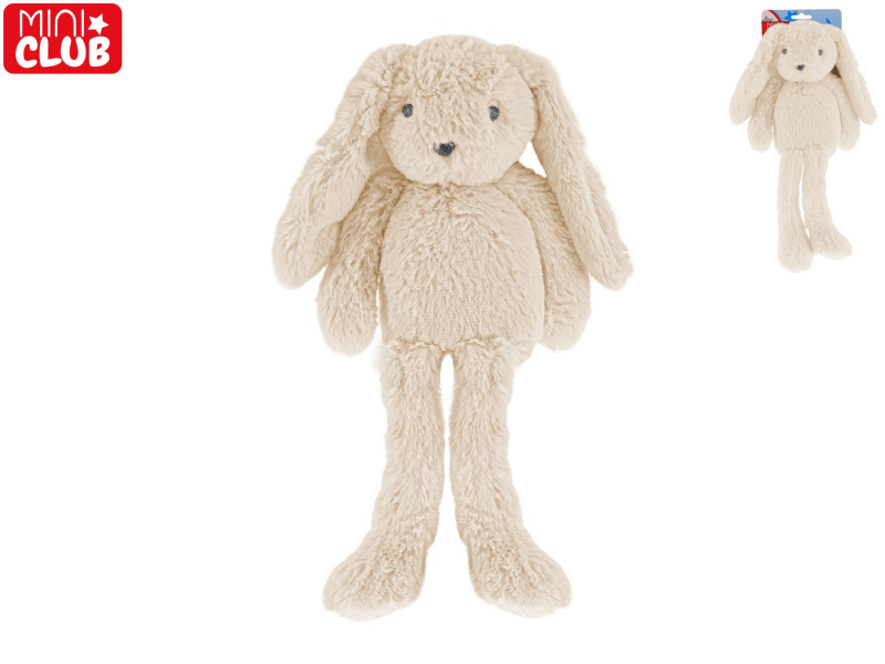 Mini Club béžový plyšový zajíček s dlouhýma nohama 30 cm