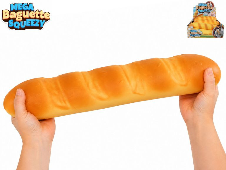 XXL mačkací bageta antistresová 38 cm