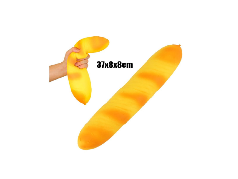 XXL mačkací bageta antistresová 38 cm