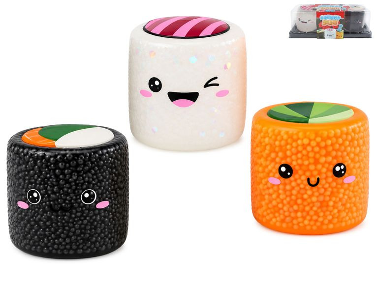 Antistresová mačkací hračka sushi - 1 kus