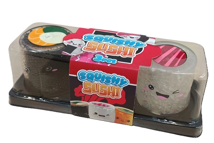 Antistresová mačkací hračka sushi - 1 kus