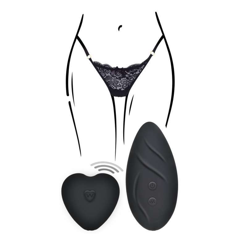 ToyJoy Angel Panty Vibe vibrační kalhotky | Černá