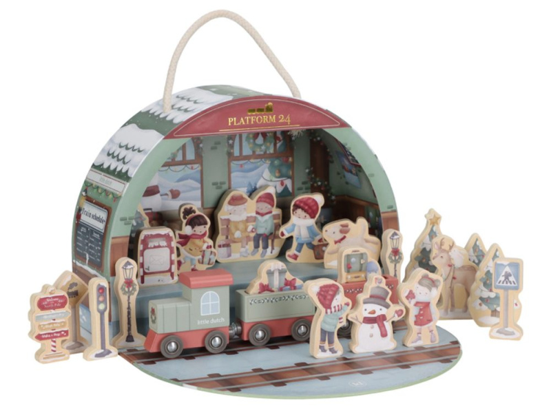 Little Dutch Adventní kalendář Vlakové nádraží