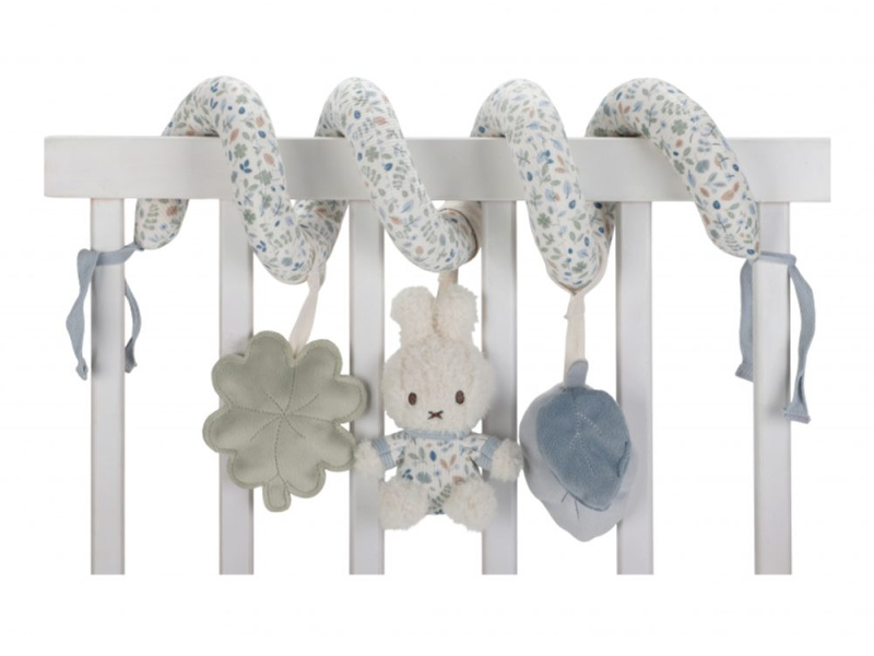 Little Dutch Miffy Fluffy Lucky Leaves Activity Spiral kontrastní závěsná hračka 0 m+ Blue 1 ks