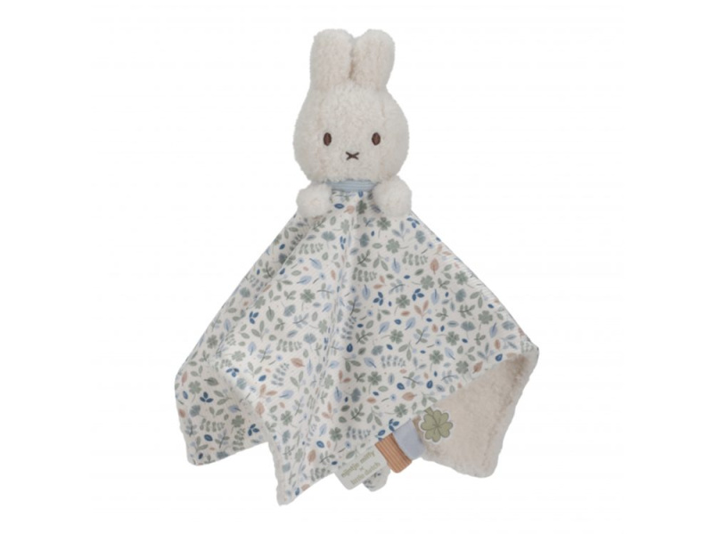 Little Dutch Miffy Fluffy Lucky Leaves Cuddle Cloth usínáček 0 m+ Blue 1 ks