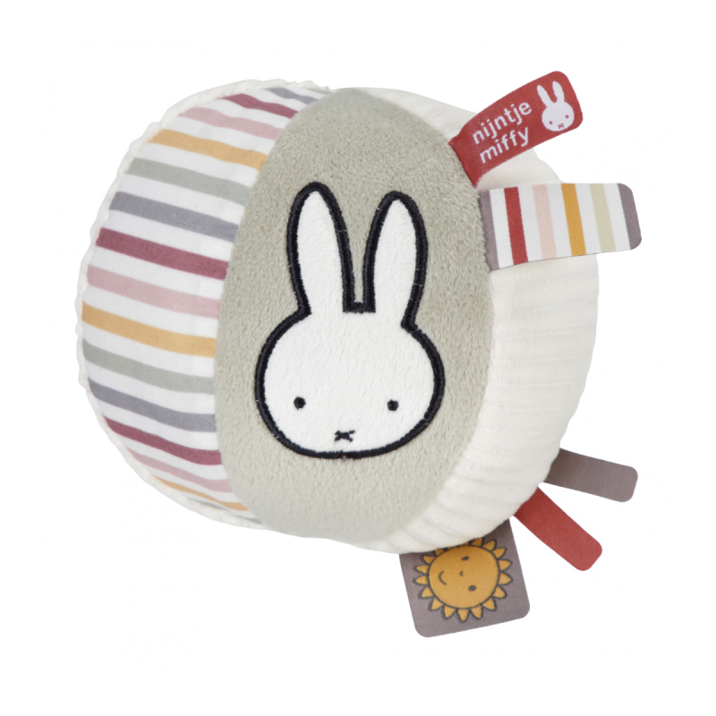 Little Dutch Ball Miffy Fluffy Pink aktivity hračka 1 ks