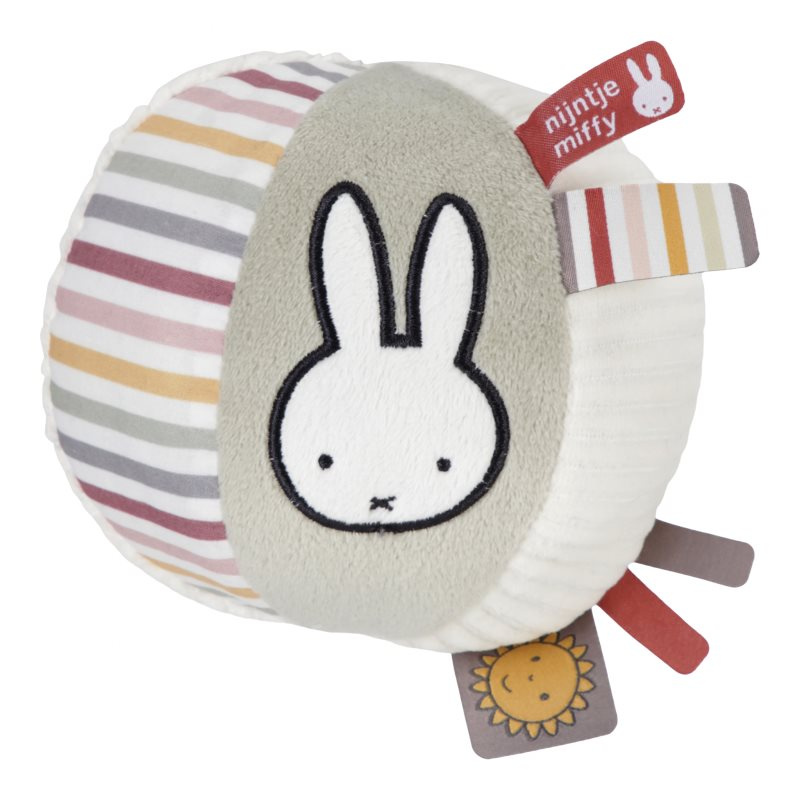 Little Dutch Ball Miffy Fluffy Pink aktivity hračka 1 ks