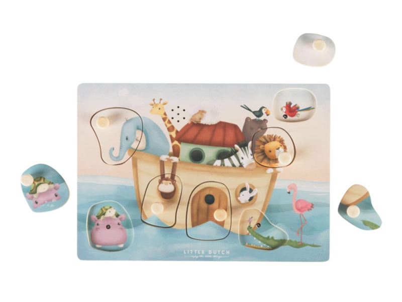 Little Dutch Sound Puzzle Noah’s Ark puzzle s melodií 12 m+ 1 ks